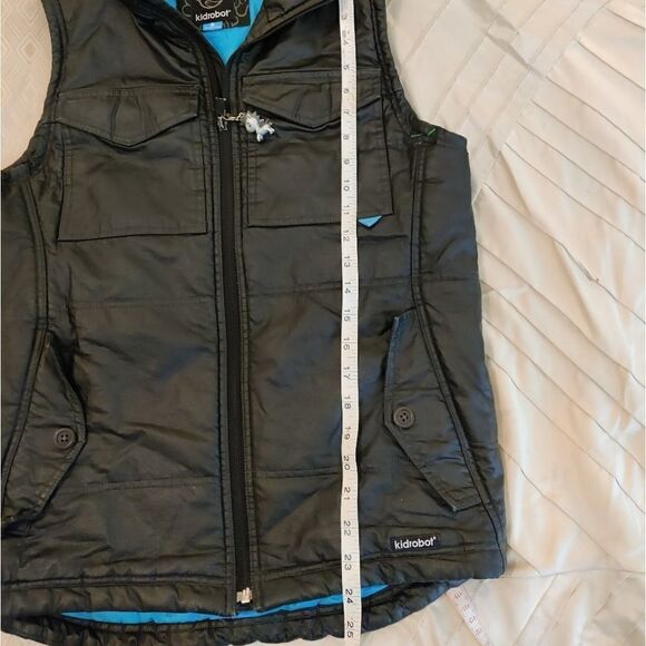 KIDROBOT waxed black insulated vest size s euc - Picture 4 of 4